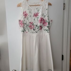 NY and Co floral lace dress, size 14